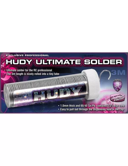 Professional Soldering Tin - 1.0mm 3m. 60sn / 40pb Hudy 106290 - Soldering & Accesories