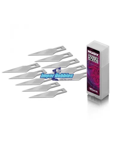 Cuchillas de reemplazo para Cutter 188980 (10 Uds.) Hudy 188984 - Outils Hudy