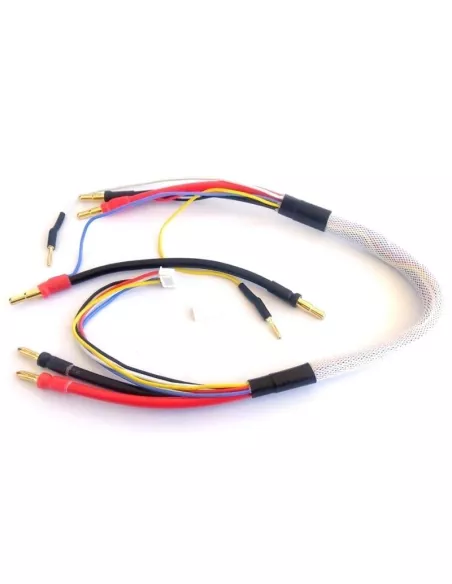 Double Lipo Charge Lead 2x2S Tubes 61cm 10AWG banana 4mm / 4-5mm Fussion FS-00110 - Charging Cable - Pro AMP & Standard