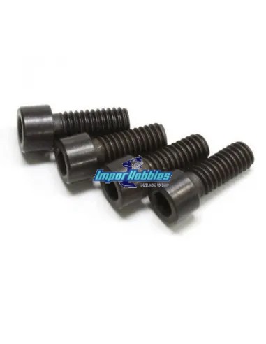 Tornillos manguetas cortos (4 Uds.) Kyosho Inferno MP9 / MP10 / MP10T / GT3 IF438 - Kyosho Inferno MP9 TKI2 / TKI3 - Repuesto y 