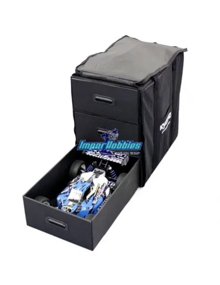Maleta 3 cajones grande para escala 1/8 Buggy Kyosho 87615B - Maletas y bolsas de transporte RC