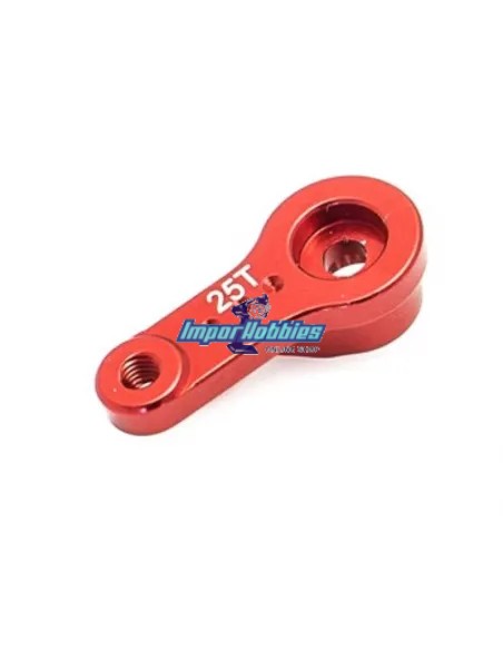 Brazo / Horn de servo corto de dirección en CNC - 25T Hobbytech HT-510035-RD - Hobbytech Revolt / Survolt BX10 - Repuesto y opci