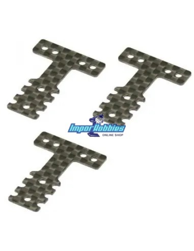 Pletine T carbone Soft MM & LM (3 U.) Kyosho Mini-Z MR-03 / RWD MZW403S - Kyosho Mini-Z MR-03 Sports / MR-03 VE - Pièces detaché