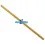 Embout Allen 2.5x100mm Ti-Nitride Fussion FS-AH03