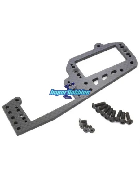 Platine de servo en carbone 3.0mm Kyosho Inferno MP10 / MP10T IFW628 - Kyosho Inferno MP10 - MP10 TKI2 Nitro Kit - Pièces detach