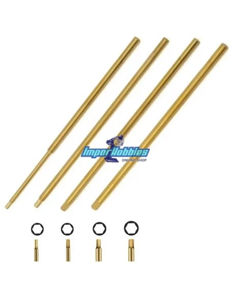 Embout Allen 2.0x100mm Ti-Nitride Fussion FS-AH02 - Outils Fussion