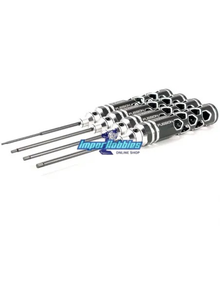 Set de cles allen metrique 1.5 - 2.0 - 2.5  - 3.0mm Black Limit Fussion FS-AGK05 - Outils Fussion