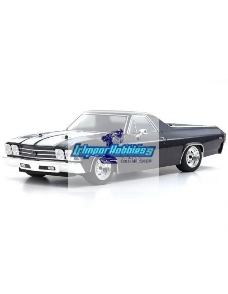 Kyosho Fazer Chevy El Camino SS 396 1969 Tuxedo Black 1/10 4WD MK2 FZ02L Readyset 34419T1 - Coches de radiocontrol Touring / Dri