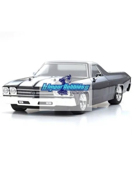 Kyosho Fazer Chevy El Camino SS 396 1969 Tuxedo Black 1/10 4WD MK2 FZ02L Readyset 34419T1 - Coches de radiocontrol Touring / Dri