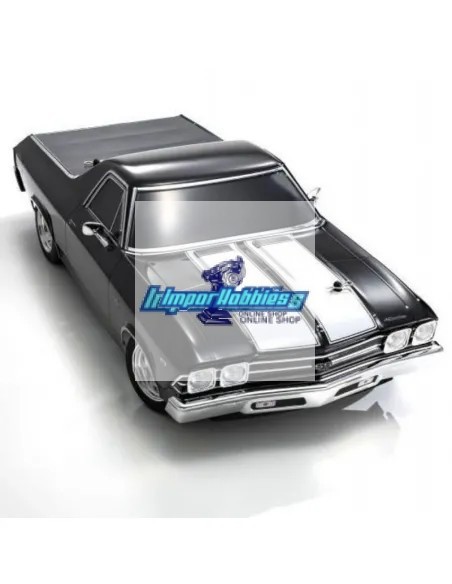 Kyosho Fazer Chevy El Camino SS 396 1969 Tuxedo Black 1/10 4WD MK2 FZ02L Readyset 34419T1 - Coches de radiocontrol Touring / Dri
