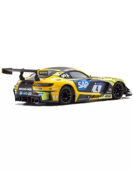 Painted Body 98mm Kyosho Mini-Z MR-03 / MR-04 / RWD Mercedes AMG GT3 Nº 4 MZP254YBK - Auto Scale Collection