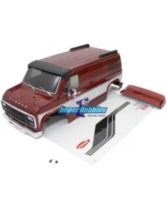 Carrosserie peinte couleur rouge avec des autocollants Kyosho Mad Van FAB503RD - Kyosho Fazer MK2 Mad Van FZ02L-BT / FZ02L VE-BT