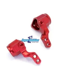 Aluminum Knuckle Set - Red (2 U.) Kyosho Mini-Z Buggy MBW017R - Kyosho Mini-Z Buggy - Spare Parts & Option Parts