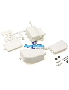 Caja de receptor y baterías blanca V2 Kyosho Inferno MP9 / MP10 / MP10T IFF001WB - Kyosho Inferno MP9 TKI2 / TKI3 - Repuesto y o