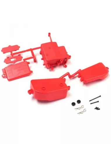 Receiver & Battery Box V2 - Red Kyosho Inferno MP9 / MP10 / MP10T IFF001KRB - Kyosho Inferno MP9 TKI2 / TKI3 - Spare Parts & Opt