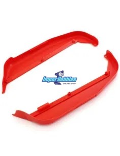 Bavettes laterales de chassis - Rouges Kyosho Inferno MP10 / MP10e / MP10T IFF005KR - Kyosho Inferno MP10 - MP10 TKI2 Nitro Kit 
