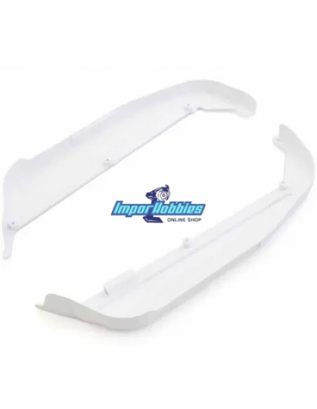 Bavettes laterales de chassis - Blanches Kyosho Inferno MP10 / MP10e / MP10T IFF005W - Kyosho Inferno MP10 - MP10 TKI2 Nitro Kit