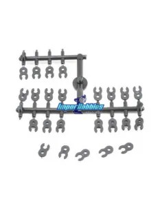 Cales de support de triangle Team Associated TC5 / TC6 AS31198 - Team Associated TC6 / TC7 Factory Kit - Pièces detachées et opt