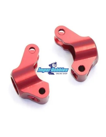 Manguetas traseras aluminio rojas (2 Uds.) Kyosho Mini-Z Buggy MBW019R - Kyosho Mini-Z Buggy - Repuesto y Opciones