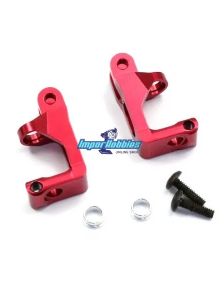 Porta manguetas delantero aluminio rojo (2 Uds.) Kyosho Mini-Z Buggy MBW018RB - Kyosho Mini-Z Buggy - Repuesto y Opciones