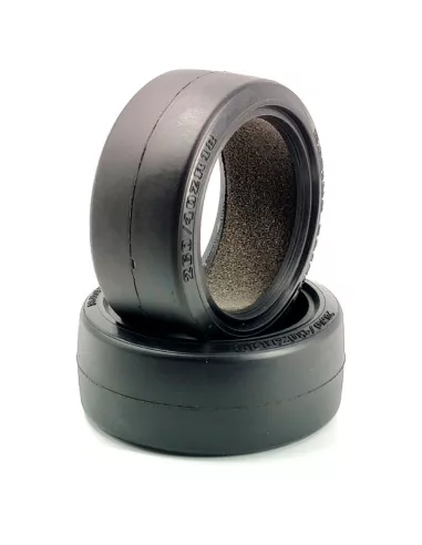 Slick Rubber Tire - Medium With Insert 26mm 1/10 Touring AMR-92442 - 1/10 Scale Touring Tires . Rubber & Foam