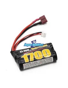 LI-ION Battery T-Deans Plug 7.4V 1700MA 15C Funtek RC FTK-21001 - Funtek RC STX 1/12 XL