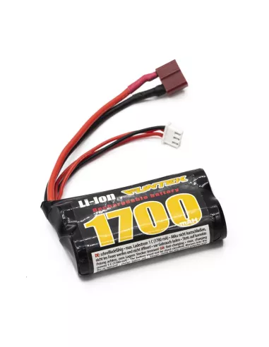 LI-ION Battery T-Deans Plug 7.4V 1700MA 15C Funtek RC FTK-21001 - Funtek RC STX 1/12 XL