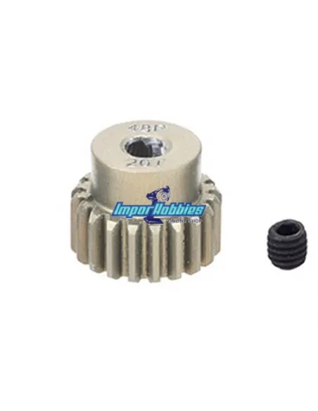 Piñón aluminio 20T 48P Escala 1/10 7075 Hard Fussion FS-PG055-H - Team Associated B4 / T4 (Todos) - Repuesto y opciones
