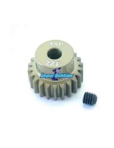 Pignon moteur aluminium-titane Hard 22T 48P 1/10 Scale Fussion FS-PG010-T - Team Associated B4 / T4 - Pièces detachées et option