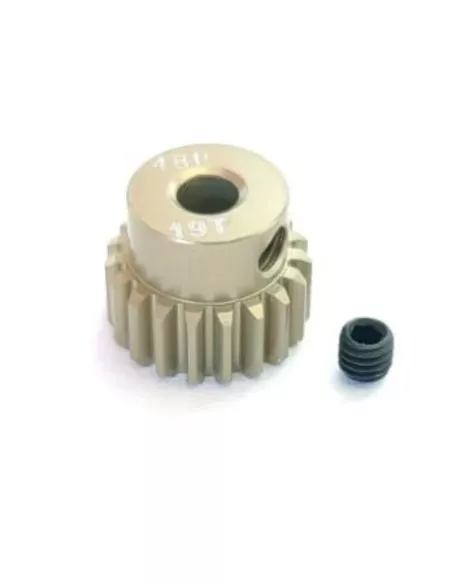 Motor Pinion Gear Aluminium-Titanium Hard 19T 48P 1/10 Scale Fussion FS-PG007-T - Team Associated B4 / T4 - Spare Parts & Option