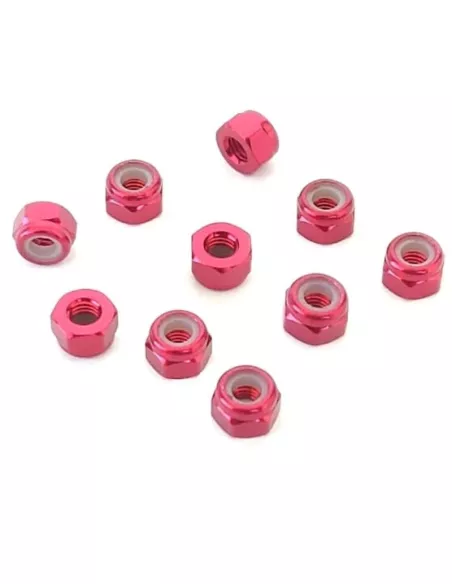 Aluminum Lock Nut - Red M3 (10 U.) Fussion FS-WN014R - Aluminum Nuts