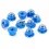 Ecrous aluminium nylstop bleu sky M4 épaulés (10 Uds.) Fussion FS-WN017BL - Ecrous aluminium