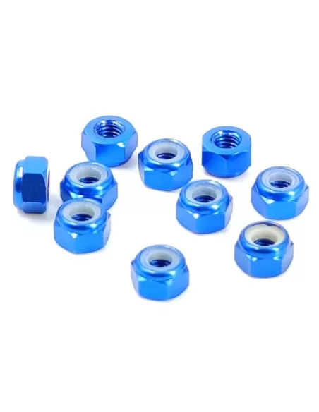 Aluminum Lock Nut - Sky Blue M4 (10 U.) Fussion FS-WN016BL - Aluminum Nuts