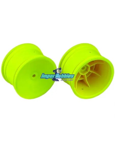 Llantas traseras amarillas Hex. 12mm 2WD / 4WD 1/10 Buggy 2.2 (2 U.) Team Associated B4 / B5 / B6 / B44 / B64 / B74 AS9696 - Tea