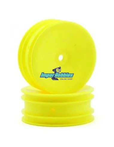 Jantes jaunes avants 2WD (hex. de 12mm) 2.2 (2 U.) Team Associated B4.2 / RB5 / RB6 AS9691 - Team Associated B4 / T4 - Pièces de