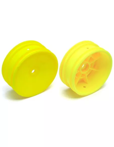 Front Buggy Wheels Yellow 2WD  - Hex. 12mm 2.2 (2 U.) Team Associated B4.2 / RB5 / RB6 AS9691 - Team Associated B4 / T4 - Spare 