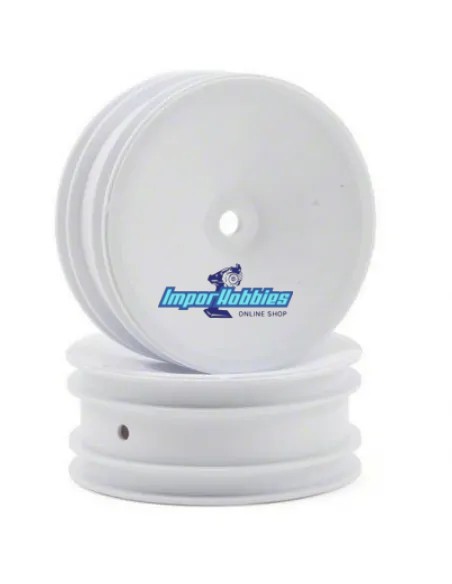Llanta delantera blanca 2WD Hex. 12mm 2.2 (2 U.) Team Associated B4.2 / RB5 / RB6 AS9690 - Team Associated B4 / T4 (Todos) - Rep