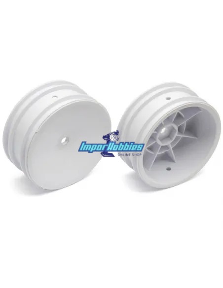 Llanta delantera blanca 2WD Hex. 12mm 2.2 (2 U.) Team Associated B4.2 / RB5 / RB6 AS9690 - Team Associated B4 / T4 (Todos) - Rep