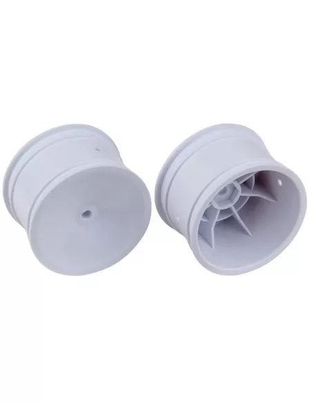 Rear Hex Wheels - White 12mm 2WD / 4WD 1/10 Buggy 2.2 (2 U.) Team Associated B4 / B5 / B6 / B44 / B64 / B74 AS9695 - Team Associ