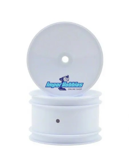 Jantes arrières blanches Hex. 12mm 2WD / 4WD 1/10 Buggy 2.2 (2 U.) Team Associated B4 / B5 / B6 / B44 / B64 / B74 AS9695 - Team 