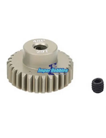 Piñón aluminio 29T 48P Escala 1/10 7075 Hard Fussion FS-PG064-H - Team Associated B4 / T4 (Todos) - Repuesto y opciones