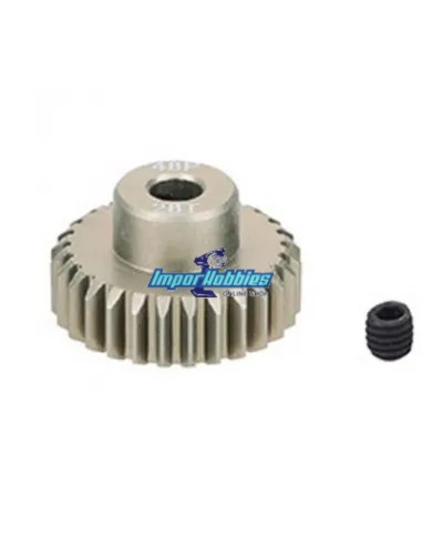 Piñón aluminio 28T 48P Escala 1/10 7075 Hard Fussion FS-PG063-H - Team Associated B4 / T4 (Todos) - Repuesto y opciones
