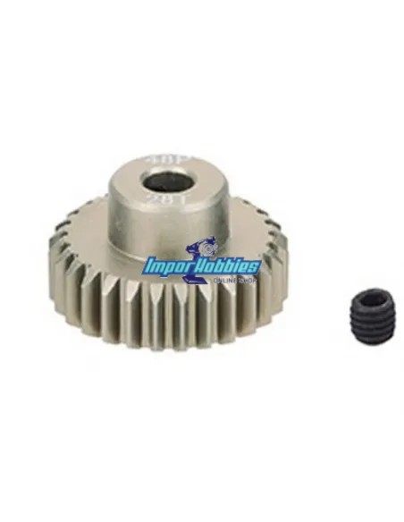 Piñón aluminio 28T 48P Escala 1/10 7075 Hard Fussion FS-PG063-H - Team Associated B4 / T4 (Todos) - Repuesto y opciones