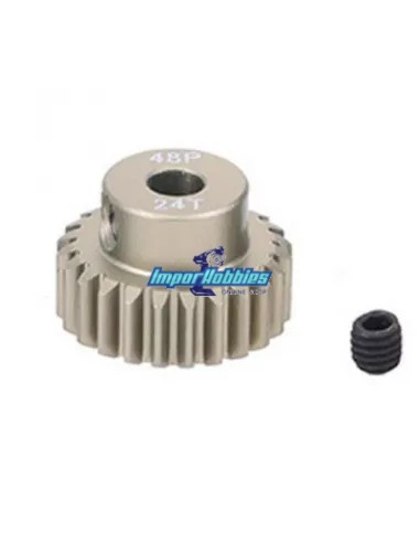 Pignon aluminium Hard 24T 48P 1/10 Scale Fussion FS-PG059-H - Team Associated B4 / T4 - Pièces detachées et options