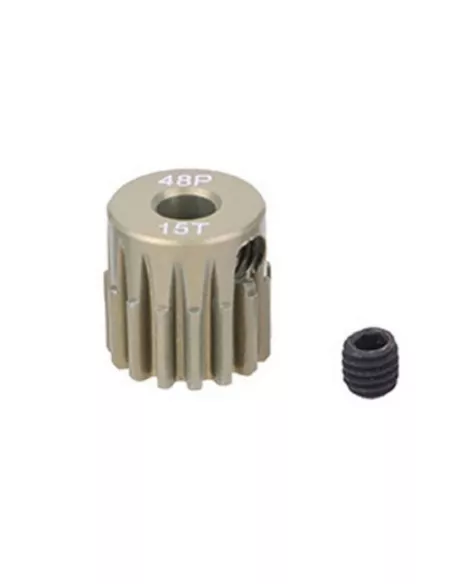 Pinion Gear Aluminium Hard 15T 48P 1/10 Scale Fussion FS-PG050-H - Team Associated B4 / T4 - Spare Parts & Option Parts