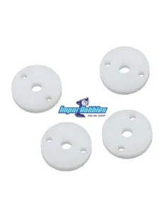 Pistons d'amortisseurs V2 2x1.6 Flat  (4 U.) Team Associated B5 / B5M / B6 / B6.1 / B6.2 / SC6.1 / T6.1 AS91626 - Team Associate