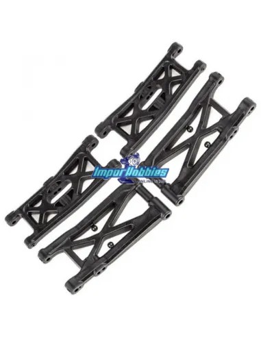 Trapecios inferiores de suspensión Team Associated RB10 RTR / DR10 / SR10 AS71068 - Team Associated RB10 1/10 Buggy RTR - Repues
