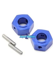 Hexagones de roue en aluminium 12mm TR126 (2 U.) Kyosho DBX / DRX / DRT / DMT / DST / Nitro Tracker NTW007 - Kyosho DBX - Pièces