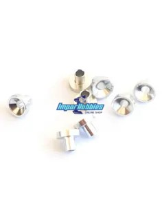 Rondelle de montage servo argent L - 4.3mm - Ø3.0mm (8 U.) VP-Pro RS-509-3.7SL - Palonnier de servo & rondelle de montage