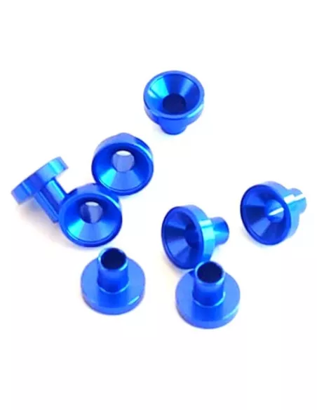 Servo Mount Washer - Blue L - 4.3mm - Ø3.0mm (8 U.) VP-Pro RS-509-3.7BL - Servo Horn & Washer